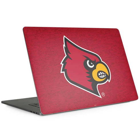 University of Louisville Red Background MacBook Skins